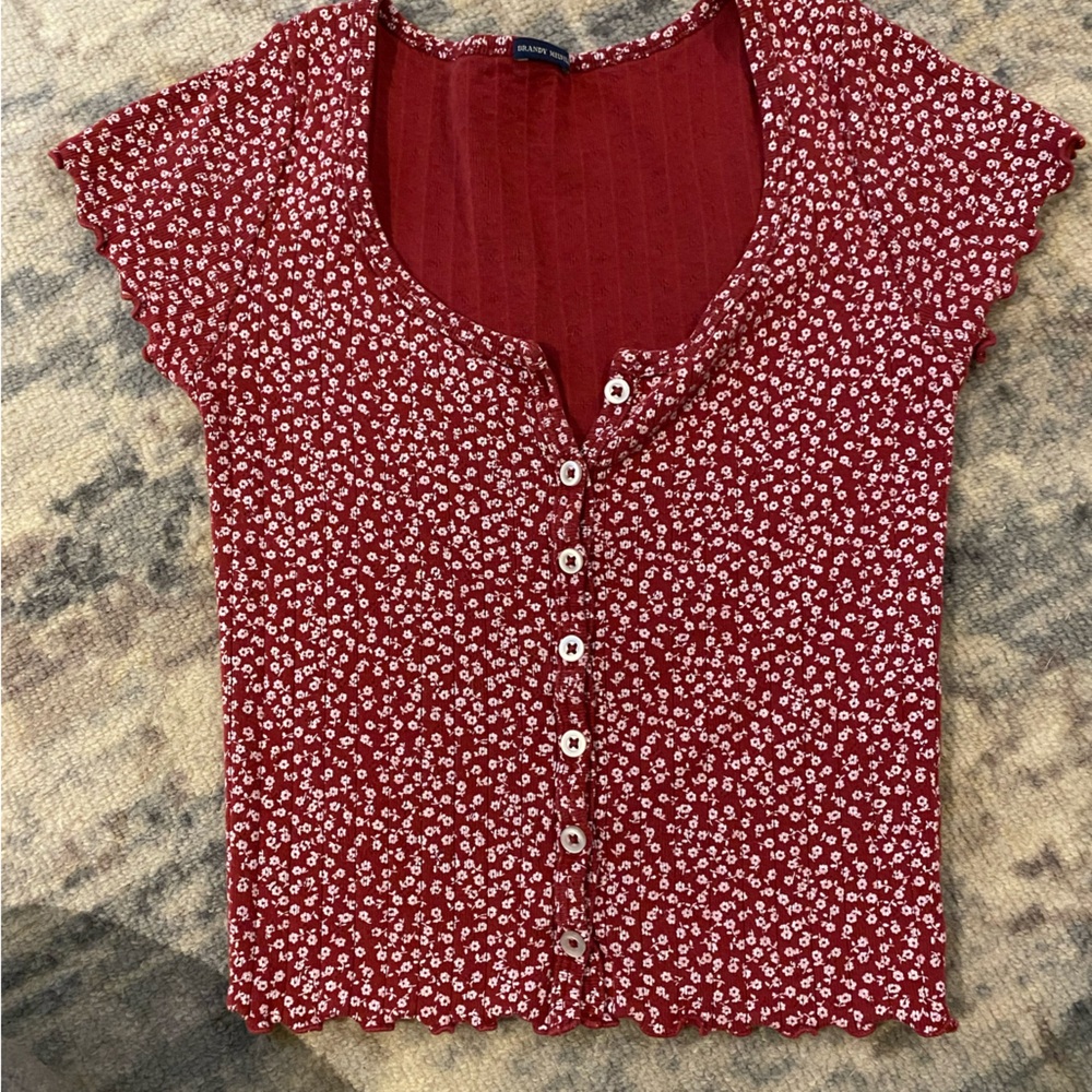 Brandy Melville Zelly floral top.